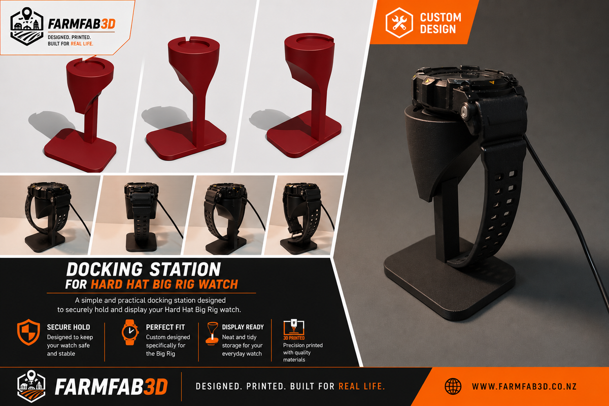 Custom Hard Hat Big Rig Watch Charging Dock