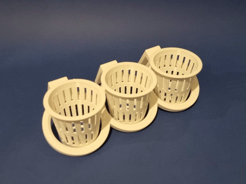 Aquarium Plant Holders with Pots – Set of 3