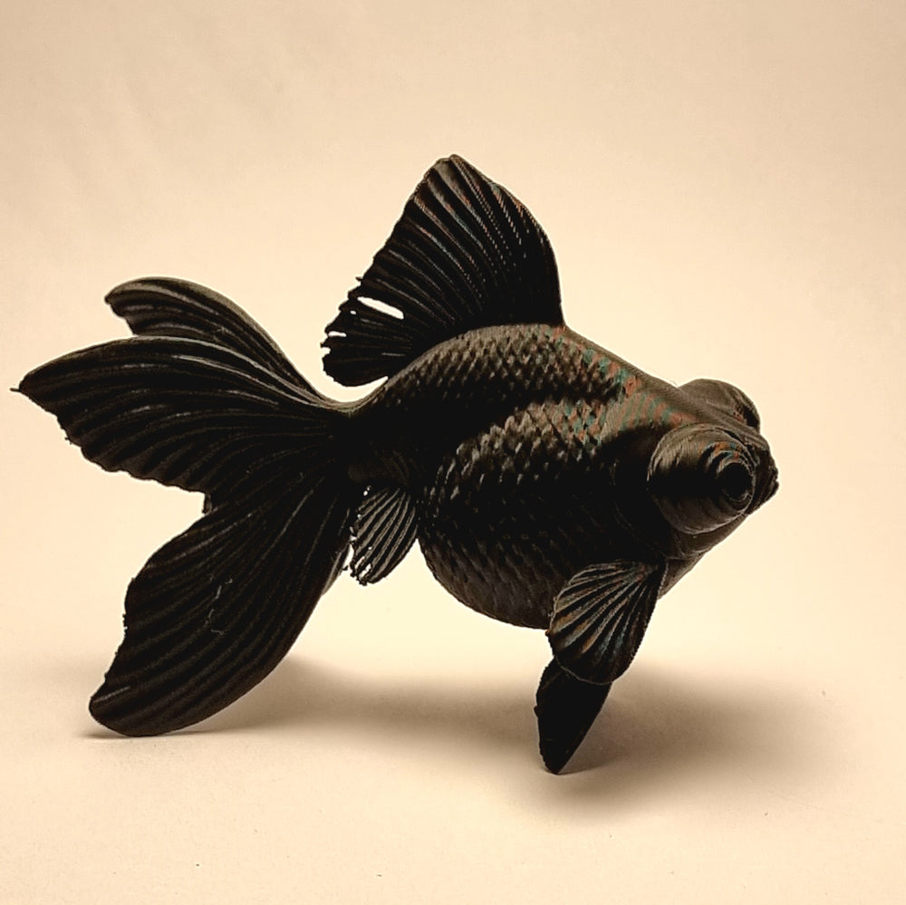Black Moor Goldfish – Freestanding 3D-Printed Ornament