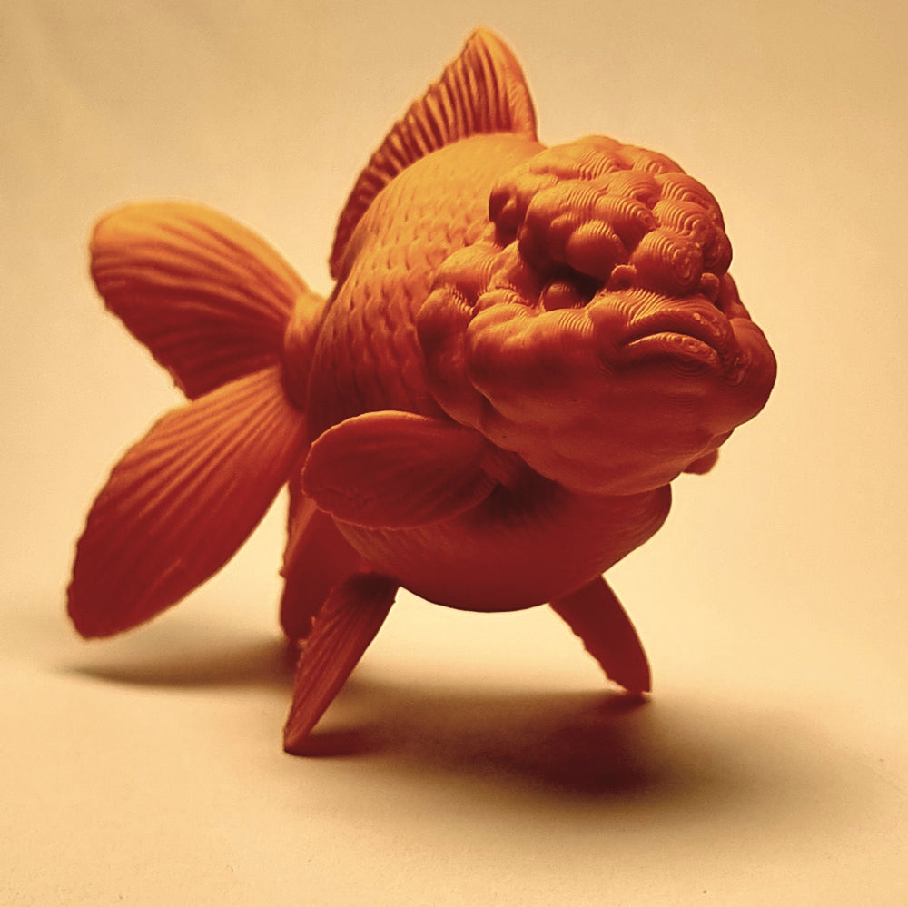 Oranda Goldfish – Freestanding 3D-Printed Ornament