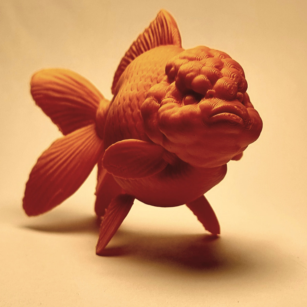 Oranda Goldfish – Freestanding 3D-Printed Ornament