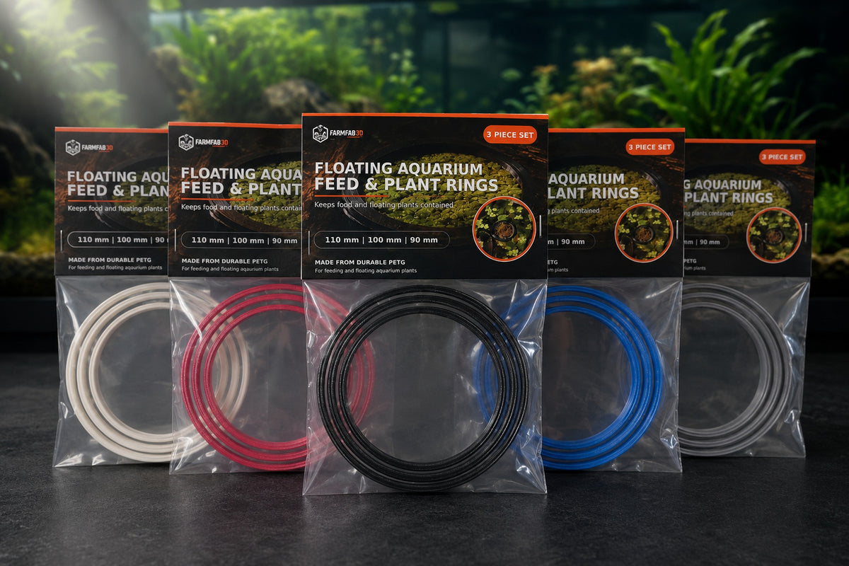 Floating Aquarium Feed & Plant Rings – 3 Piece Set