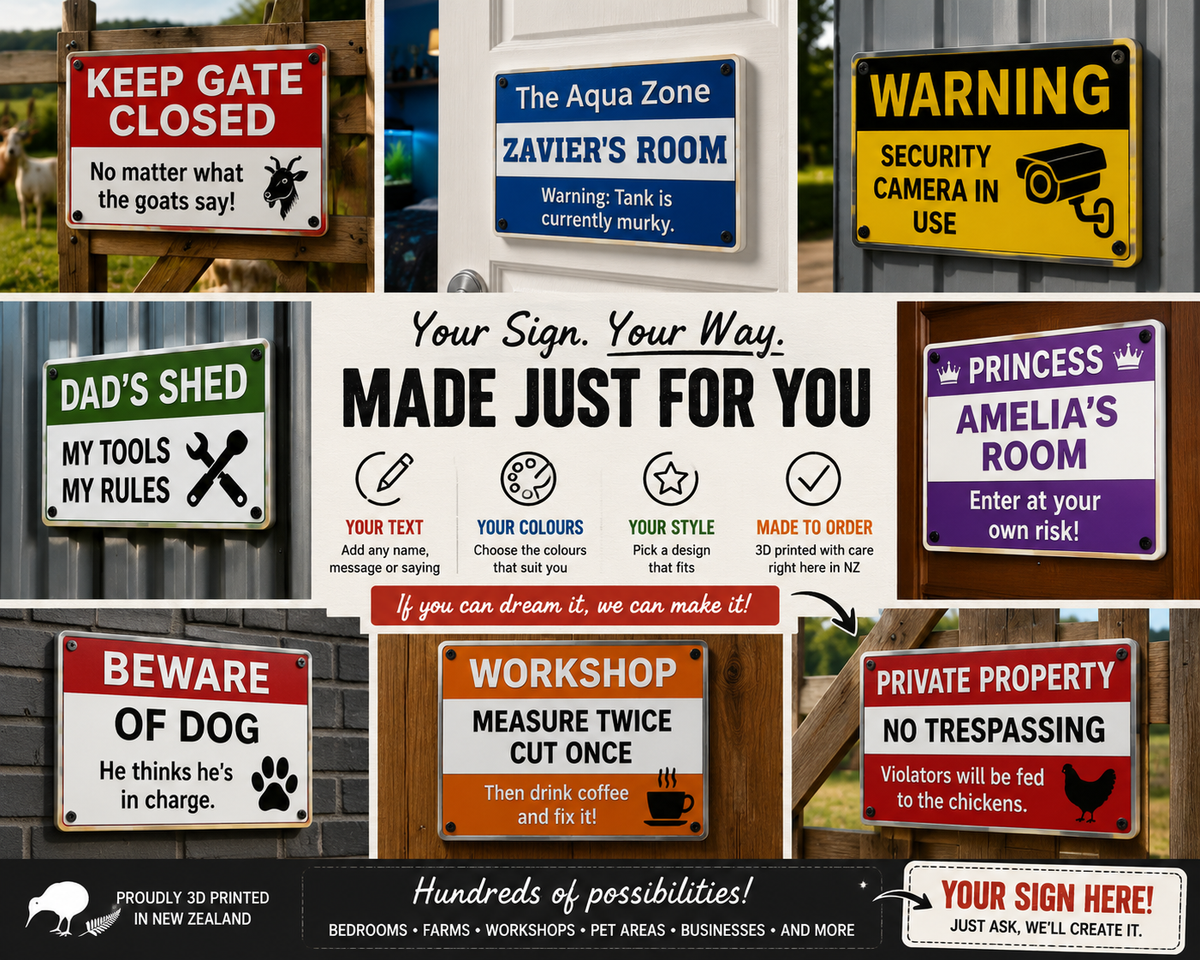 Create Your Own 3D Printed Sign
