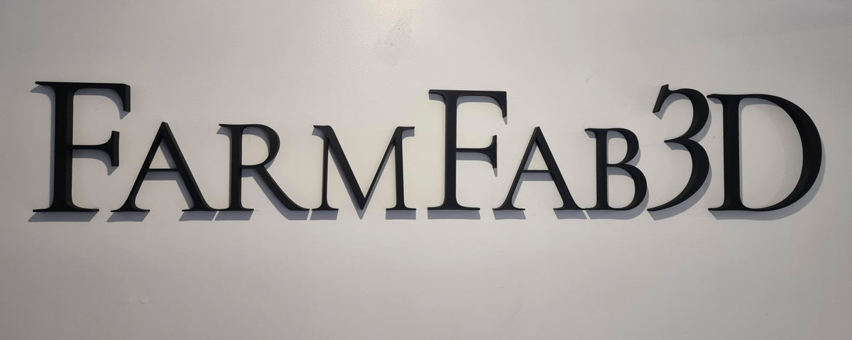 Custom 3D-Printed Wall Lettering for Signs