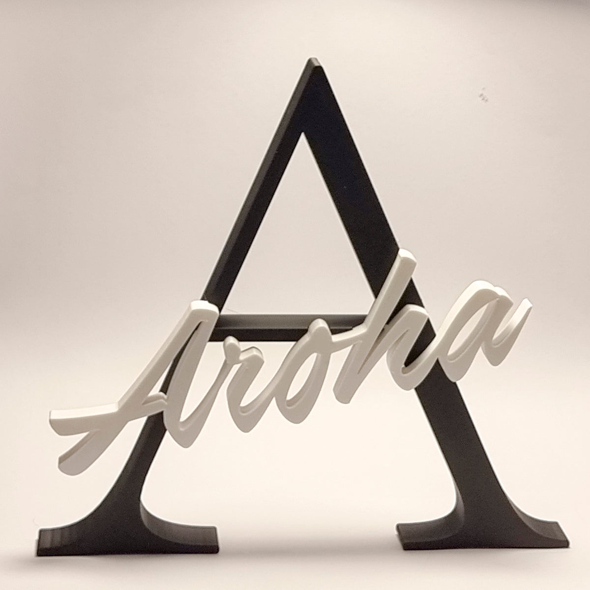 Personalised Initial & Name Standing Sign