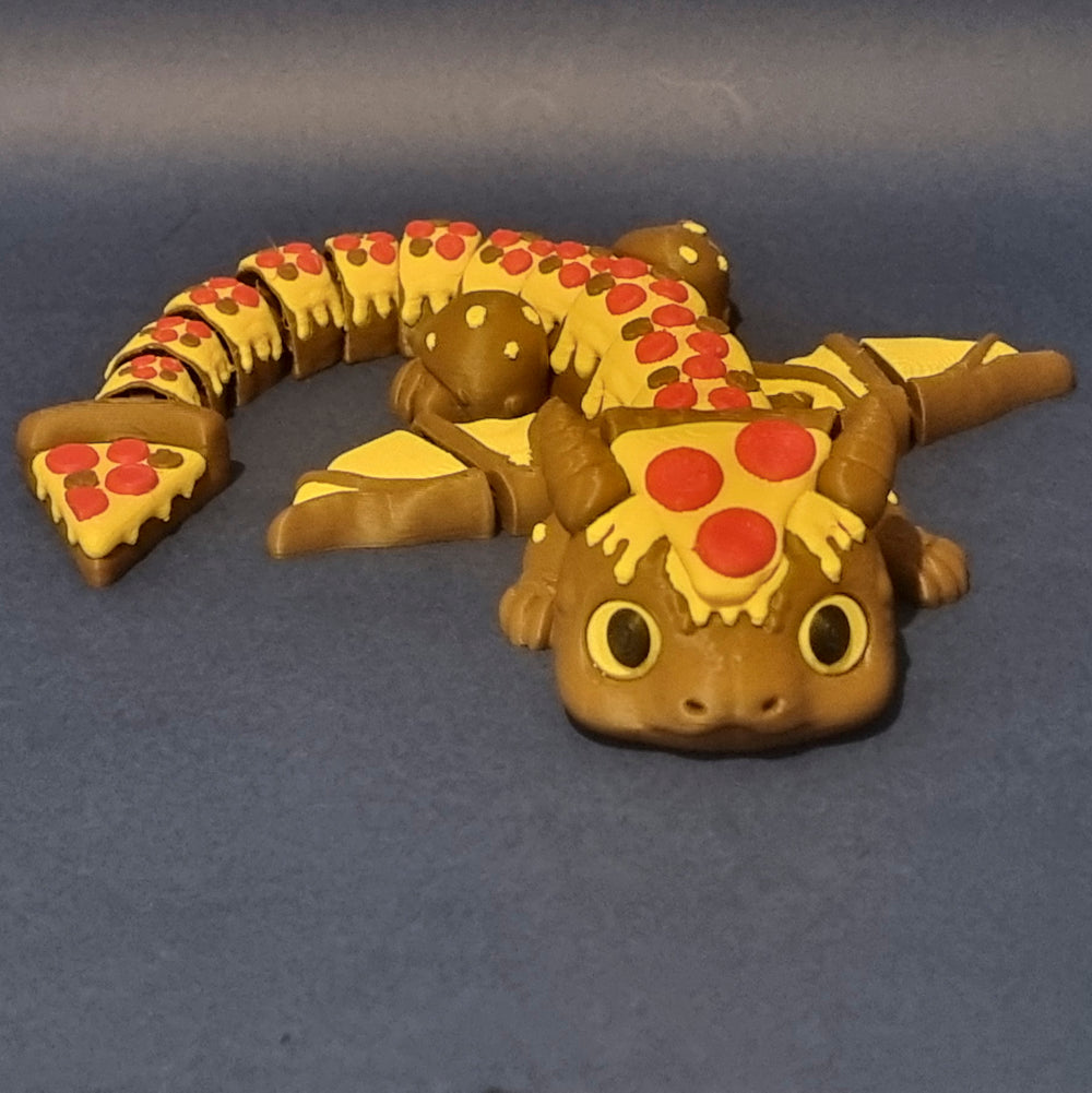 Pepperoni Pizza Dragon – Articulated Figure
